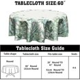 thumbnail image 5 of Leaf Flowers Spring Tablecloth Sage Green leaf Round Tablecloths 60 Inch Watercolor Eucalyptus Table Cloth for Farmhouse Kitchen Decor Polyester Fabric Summer Table Cover for Party Outdoor Camping, 5 of 6