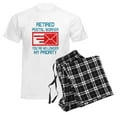 thumbnail image 6 of CafePress - Retired Postal Worker Graphic: You'Re Pajamas - Men's Light Loose Fit Cotton Pajama Set, 6 of 7