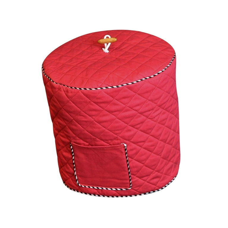 Jiueut Red Air Fryer Dust Cover with Pockets for Cooking