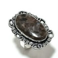 thumbnail image 2 of Natural Larvikite Stone Gemstone 925 Sterling Silver Gift Ring Size 9, 2 of 2