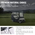 thumbnail image 3 of DranitGolf Cart Enclosure, 600D Polyester 4-Sided Clear Window Weather Protection Cover for 2-Passenger Club Car, Universal Fit for Most Golf Cart Models, 3 of 6