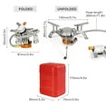 thumbnail image 2 of Réchaud de Camping Portable Ultraléger de 3500 W avec Étui de Rangement pour la Randonnée en Plein Air et le Backpacking, 2 of 8
