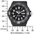 thumbnail image 3 of Casio MRW200H-1BV Men's Black Resin Strap 100M Sports Easy Reader Analog Watch, 3 of 4