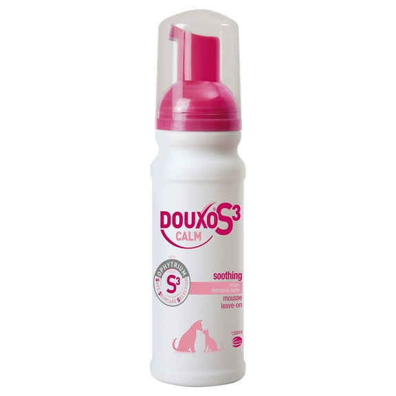 Douxo S3 Calm Mousse 5.1 oz (150 mL) - For Dogs and Cats with Allergic, Itchy Skin