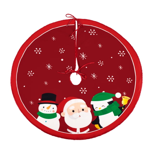 (Copo Nieve Feliz Navidad) (Diámetro 60 Cm) Falda Navidad Fiesta Navideña Fondo A Cuadros Alce Creativo Suministros Navidad