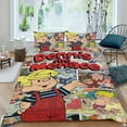 thumbnail image 2 of Dennis el Travieso Conjunto de sábanas temático, trío de piezas, cómodo y amigable con la piel, diseño único, regalo de decoración para el hogar para familiares, amigos y fans,173cm *218cm, 2 of 6