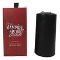 thumbnail image 5 of Ritual Spell Vampire Blood Black Unscented Pillar Candle that Bleeds Red 6"H, 5 of 7