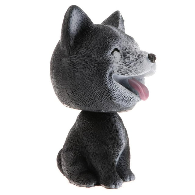 Sentado Bobbing Sacudiendo la cabeza Husky Dog Puppy Bobble Head Animal Toy Zulema Muñeca sacudiendo la cabeza