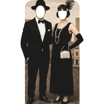 SS11269 Roaring 20s 1920s Harlem Couple Stand In Cardboard Cutout Standee Standup