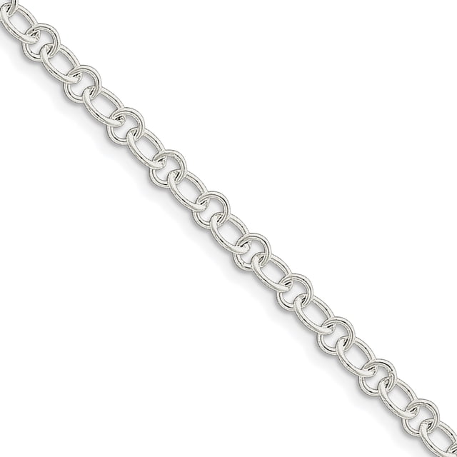 Sterling Silver Bracelet (Weight: 5.78 Grams, Length: 7.5 Inches)