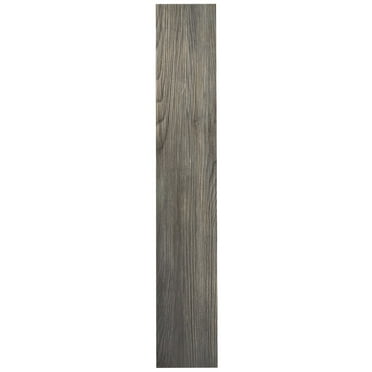 Ergode Sterling Silver Spruce 6x36 2.0mm Self Adhesive Vinyl Floor Planks - 10 Planks/15 sq. ft.