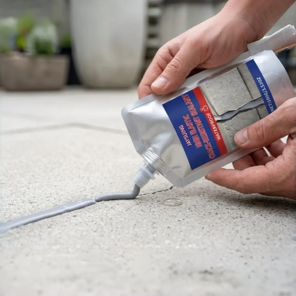 Soovim Concrete Crack Filler & Sealant, Waterproof Repair Compound with Strong Bonding, Quick-Drying Crack Sealer for Driveway Garage Floor Patio