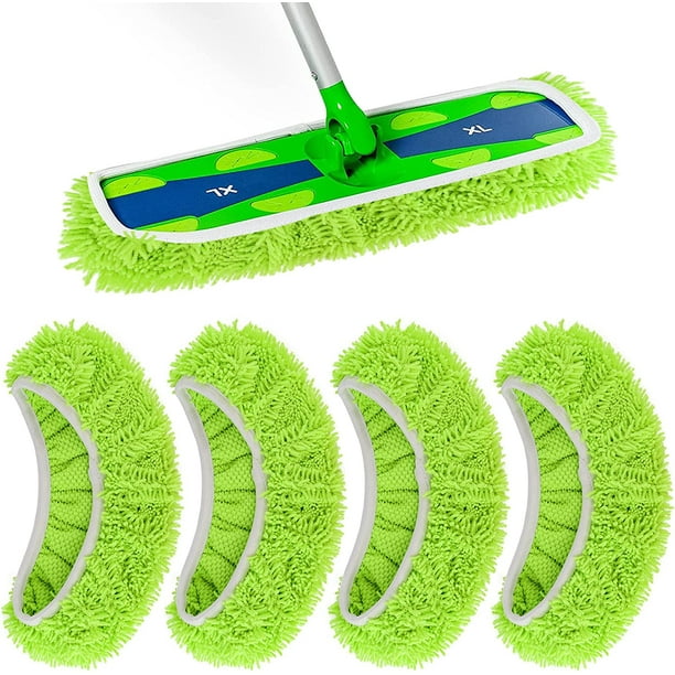 Home Times XLarge Dust Mop Refill for Swiffer Sweeper XL Mop 4 Pack