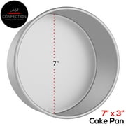 Last Confection 7 x 3 Round Cake Pan, Anodized Aluminum Cake Pan, Professional Bakeware
