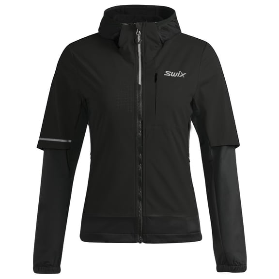 SWIX Women's Delda Light Softshell Black Jacket, Size: M (242552-10000-M)