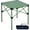 Green, variant on Lightweight Stable Alu. Folding Square Table Roll Up Top with Carry Bag for Camping Picnic Backyards BBQ Camp Kitchen (Green, S)
