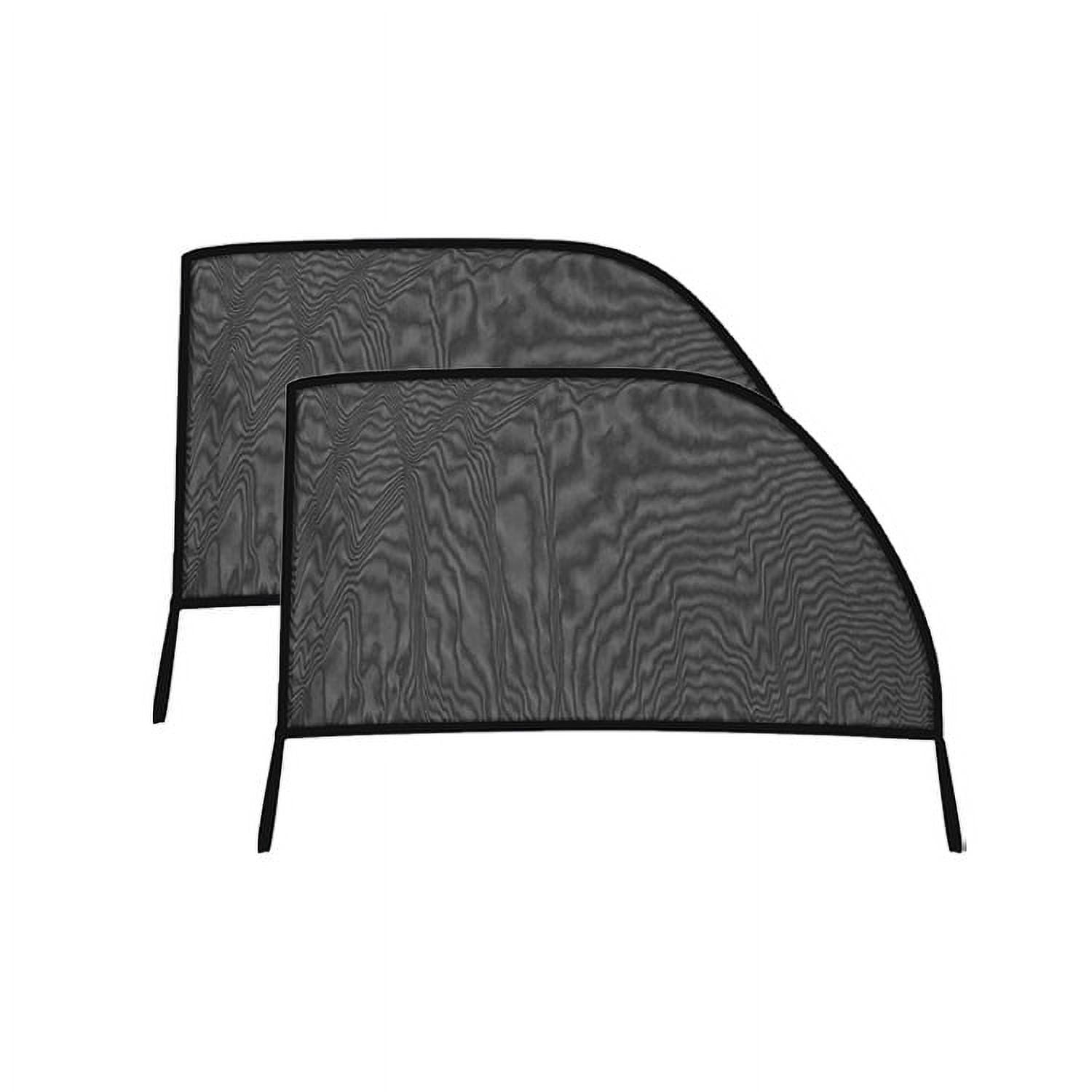 Parent's Choice's Car Window Shades Stretch Fit Car Sun Shade for Back Windows, Black, 2 Pack