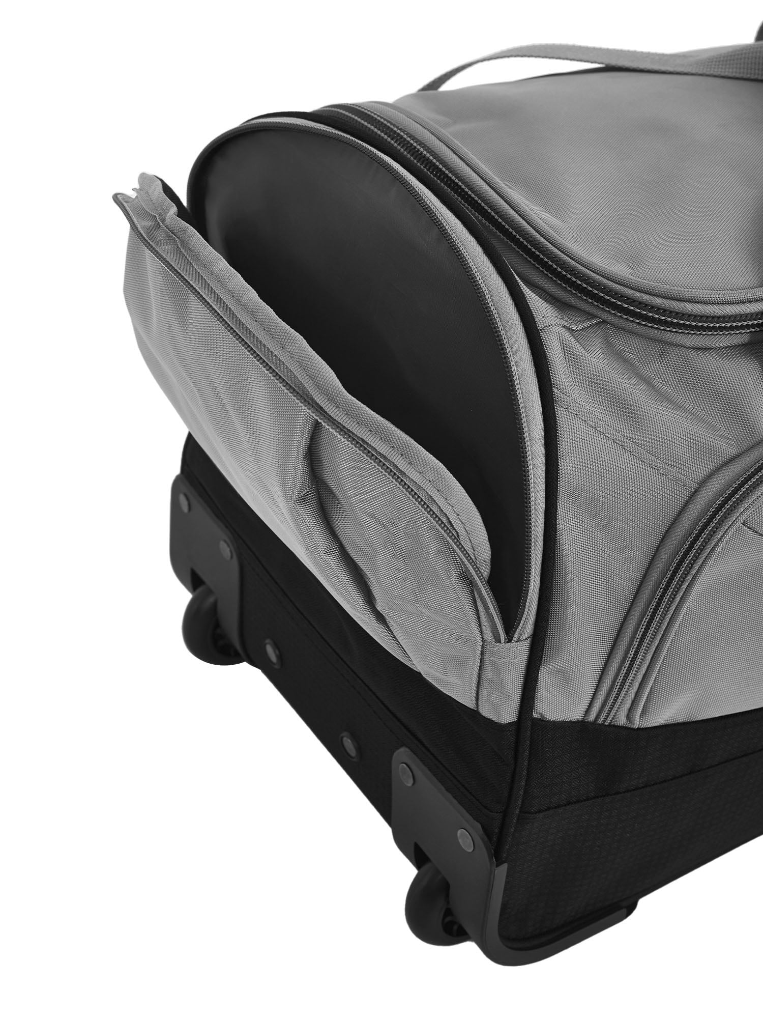 Wrangler 21-inch Travel Rolling Duffel Bag, Sharkskin Gray