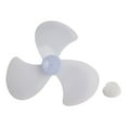 thumbnail image 1 of 16 Inch Plastic Fan Blade Three Leaves With Nut Cover for Standing Pedestal Fan Fan Blade + Nut, 1 of 9