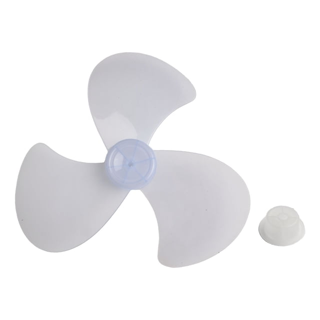 16 Inch Plastic Fan Blade Three Leaves With Nut Cover for Standing Pedestal Fan Fan Blade + Nut
