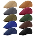 thumbnail image 4 of Gorro de lana de pato sencillo de color liso para hombre y mujer, gorro de otoño con visera ancha, gorro Bailey, 4 of 6