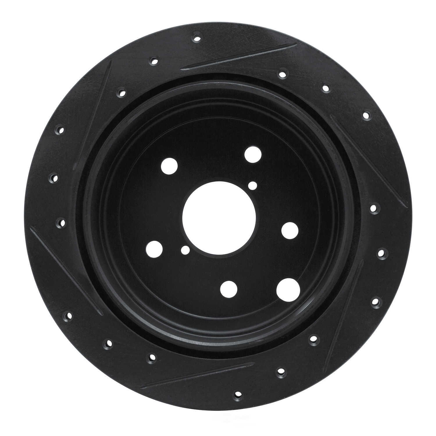 Dynamic Friction Company 633-13050R DFC Brake Rotor - Drilled And Slotted - Black