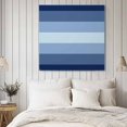thumbnail image 4 of Navy Blue Ombre Wall Art Painting on Canvas, Gradient Navy Blue Woods Farmhouse Canvas Art Home Prints Wall Art Framed Modern Artwork for Living Room Bedroom Wall Decor 8x8in, 4 of 9