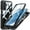 Black, variant on for Samsung Galaxy A17 5G Case, Magnetic Wireless Charger Full-Body Protection Shockproof Rugged Clear Bumper Frame Case Cover with Built-in Screen Protector for Samsung Galaxy A17 5G, Blue