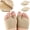 Beige, variant on 2 Pairs Metatarsal Pads for Ball of Foot Cushion,Soft Metatarsal Sleeve Pads,Half Toe Bunion Sleeve,Foot Care Forefoot Pad,Gel Sleeves Cushions Pad for Supports Feet Pain Relief (L)