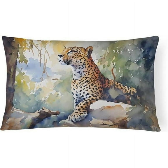 3 x 16 x 12 in. Leopard Throw Pillow