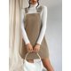 thumbnail image 4 of Minivestido tipo delantal Milumia con bolsillo con botones de pana, 4 of 7