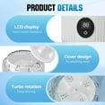thumbnail image 4 of Wireless Mini Washing Machine 2025 New Model Rechargeable Ultrasonic Underwear/Travel/Dorm/Camping Portable Washer (White), 4 of 12