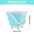 thumbnail image 3 of HUASHENG Kids Foldable Water Play Bucket Portable Beach Pail For Pool Or Time Toy With Shovel, 3 of 5