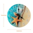 thumbnail image 2 of 12 Inch Glass Wall Clock - Shell, 2 of 4