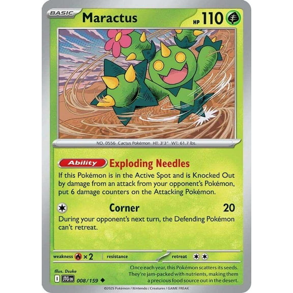 Pokemon Journey Together Uncommon Maractus #8