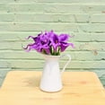 thumbnail image 5 of Morttic 20pcs Artificial Calla Lily Silk Flowers 13.4" for Home Kitchen Wedding Table Decoration (Purple), 5 of 18