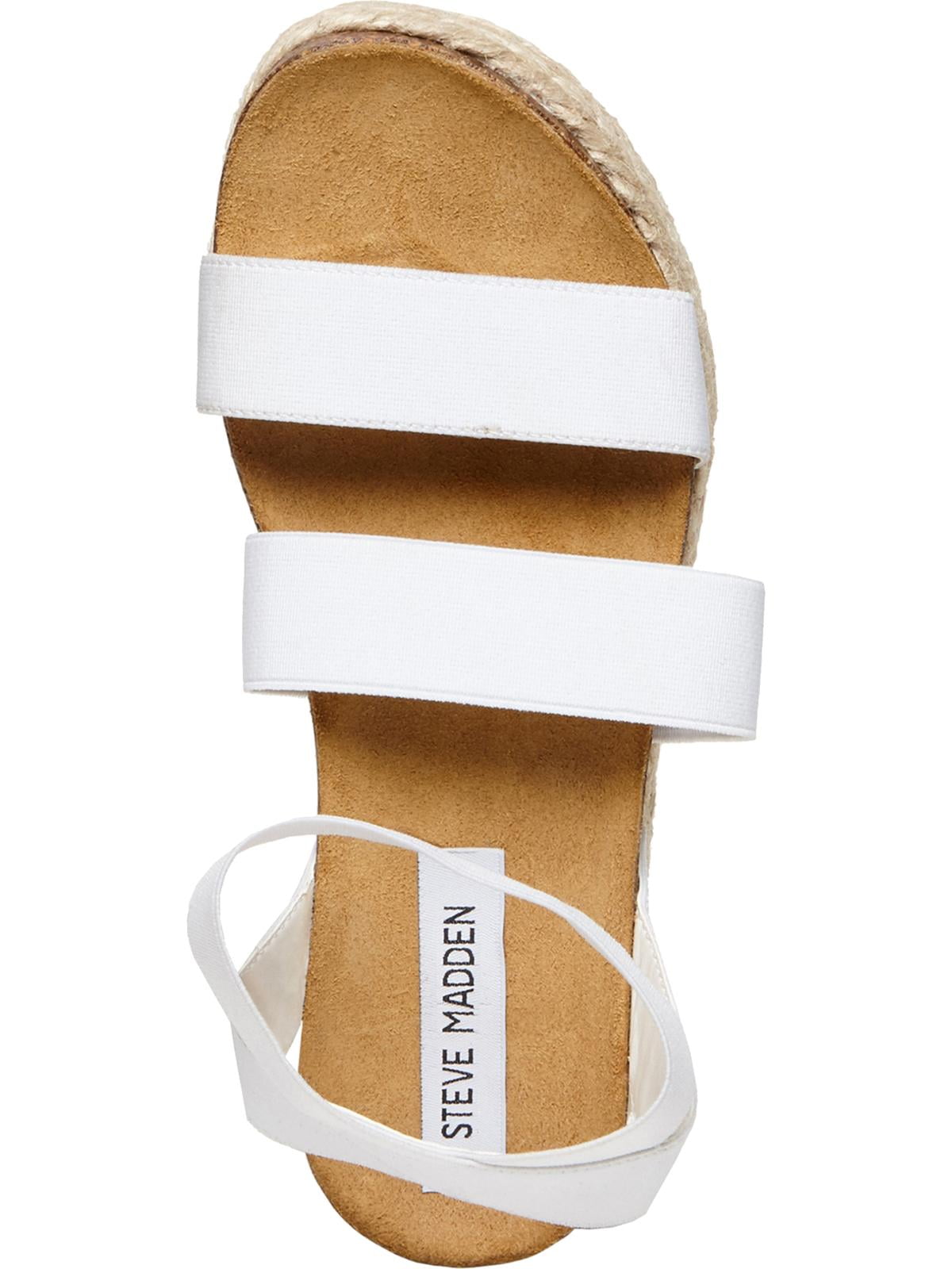 steve madden women's kimmie flatform espadrille sandals white