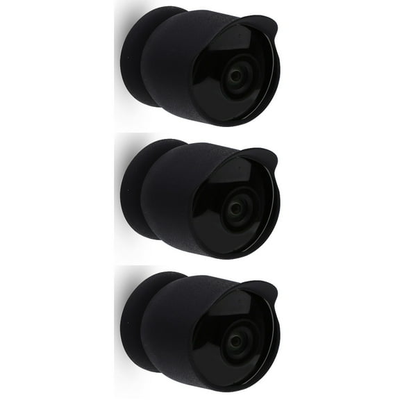 3-Pack Silicone Protective Covers for Nest Outdoor Security Cameras Weather-Resistant Camera Lens