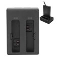 thumbnail image 2 of Camera Dual Slot Battery Charger, Camera Battery Charger Camera Accessories Plastic + Metal Vertical Portable  For Action Camera, 2 of 8
