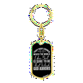 thumbnail image 4 of God Abhors Stainless Steel or 18k Gold Premium Swivel Dog Tag Keychain, 4 of 10