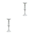 thumbnail image 4 of Baohd Sleek Metal Candlestick Tea Light Holder Long Stand Flower Vase White M 2Set, 4 of 6