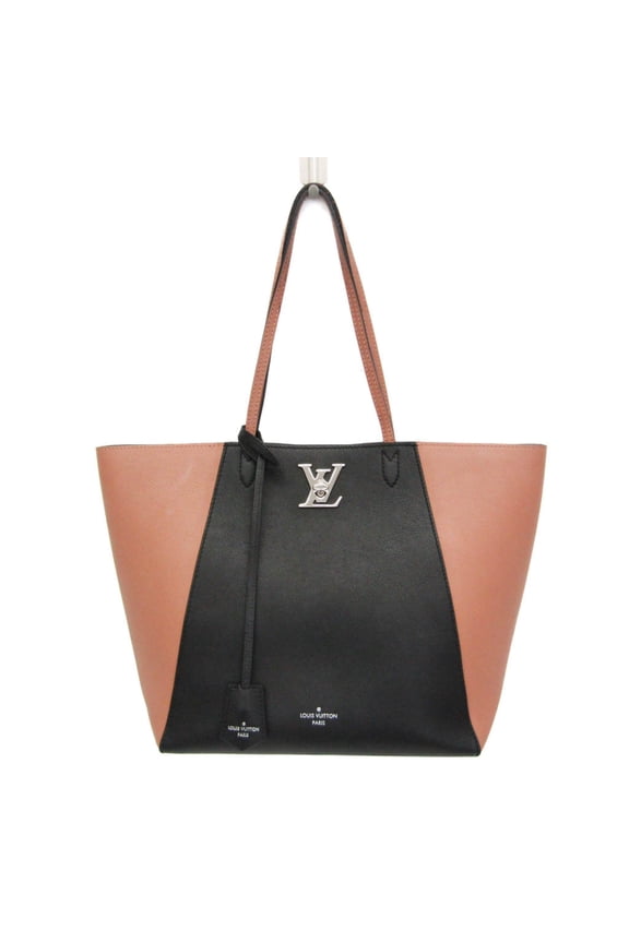 Pre-Owned Louis Vuitton Lock Me Cabas M42288 Women's Tote Bag Black,Pink
