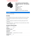 thumbnail image 2 of Front Left Door Lock Actuator Motor - Compatible with 2018 - 2019 Chevrolet Malibu - Dorman, 2 of 2