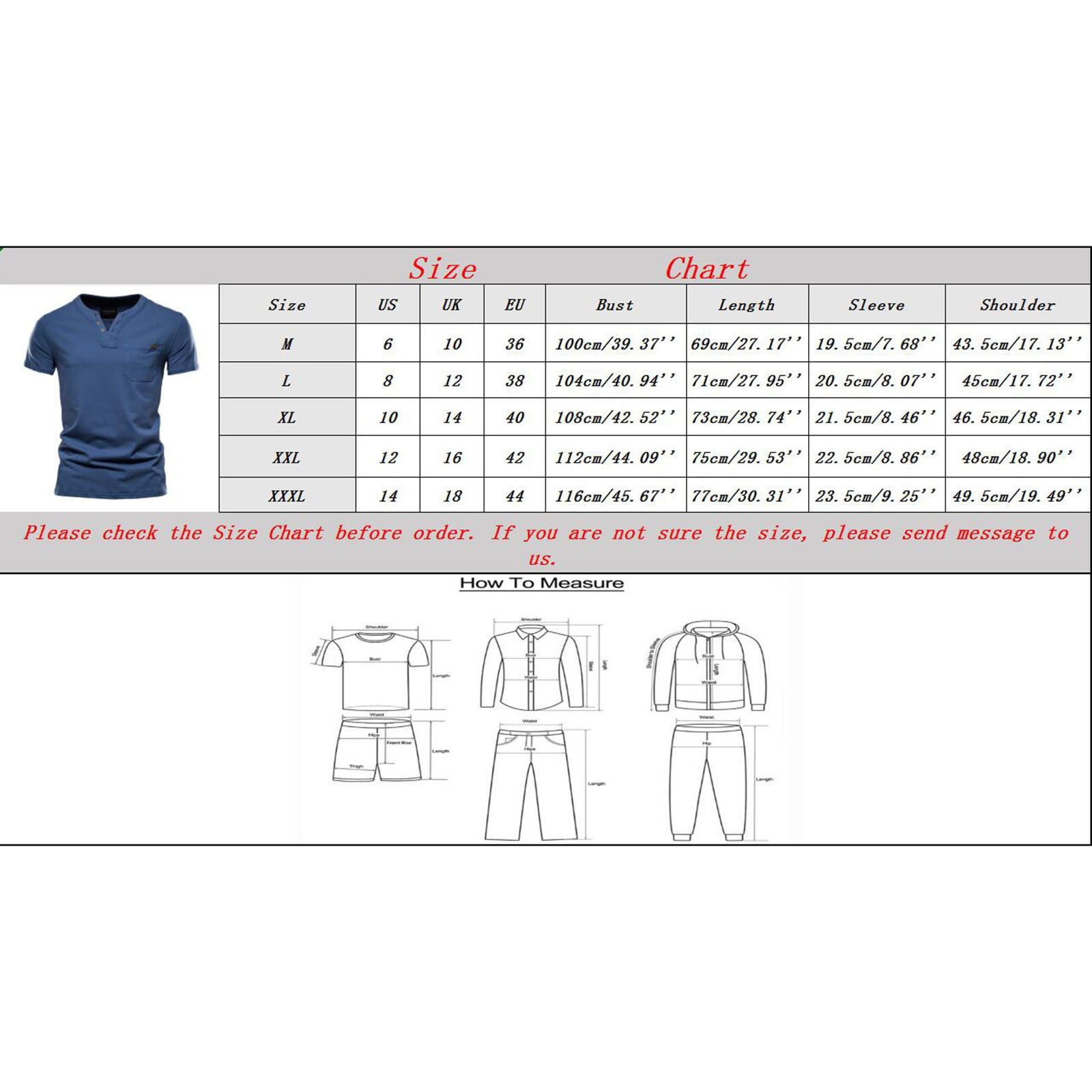 AWZXDE Men's T Shirts Casual Fashion Solid V Neck Pocket Button