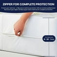 thumbnail image 3 of Bamboo Mattress Protector with Zipper - 100% Waterproof Twin Size Mattress Cover - Ultra Soft Jacquard Fabric Cooling Breathable Noiseless Mattress Pad Covers - Zippered Mattress Encasement, 3 of 8