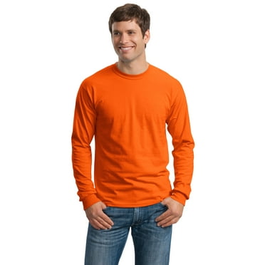 Gildan Men's 100 Percent Cotton Long Sleeve T-Shirt. G2400