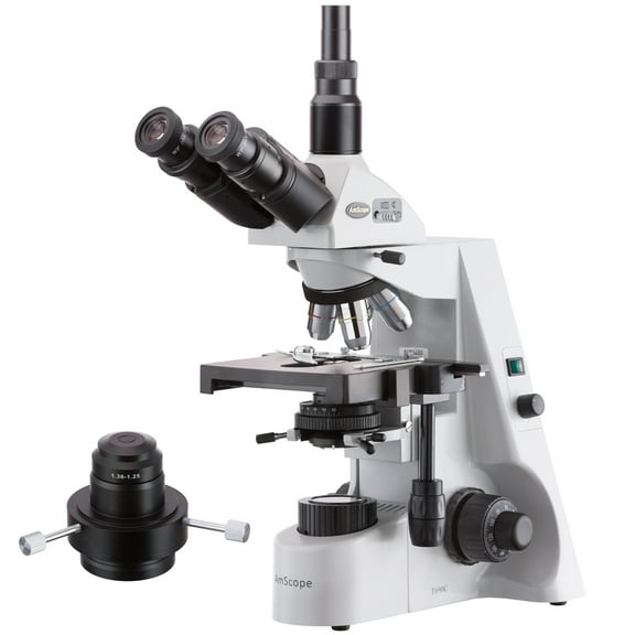 AmScope 40X-2500X Professional Infinity Kohler Trinocular Darkfield Microscope with Oil Condenser New