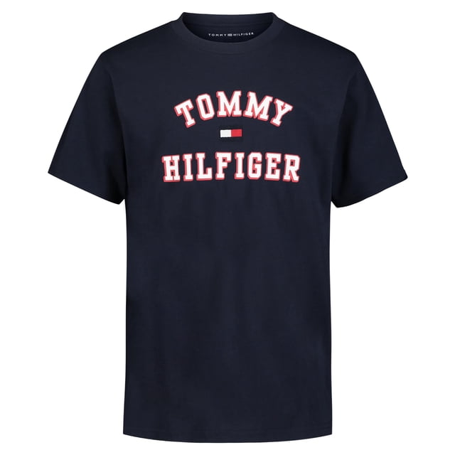 Camiseta Tommy Hilfiger de manga corta para niños Varsity Navy 20