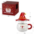 thumbnail image 6 of Santa Claus Ceramic Mug with Lid Christmas Coffee Mug Santa Tea Cup Cute Xmas Drinking Cup Holiday Gift for Women Men, 6 of 12