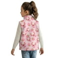thumbnail image 3 of Pzuqiu Axolot Kids Zip Up Vest Casual Clothes for Girls Size 3 Practical Warm Soft Outerwear Jacket with Pockets Full Zip Fall Outerwear Versatile Stretchy for Daily Life, 3 of 7